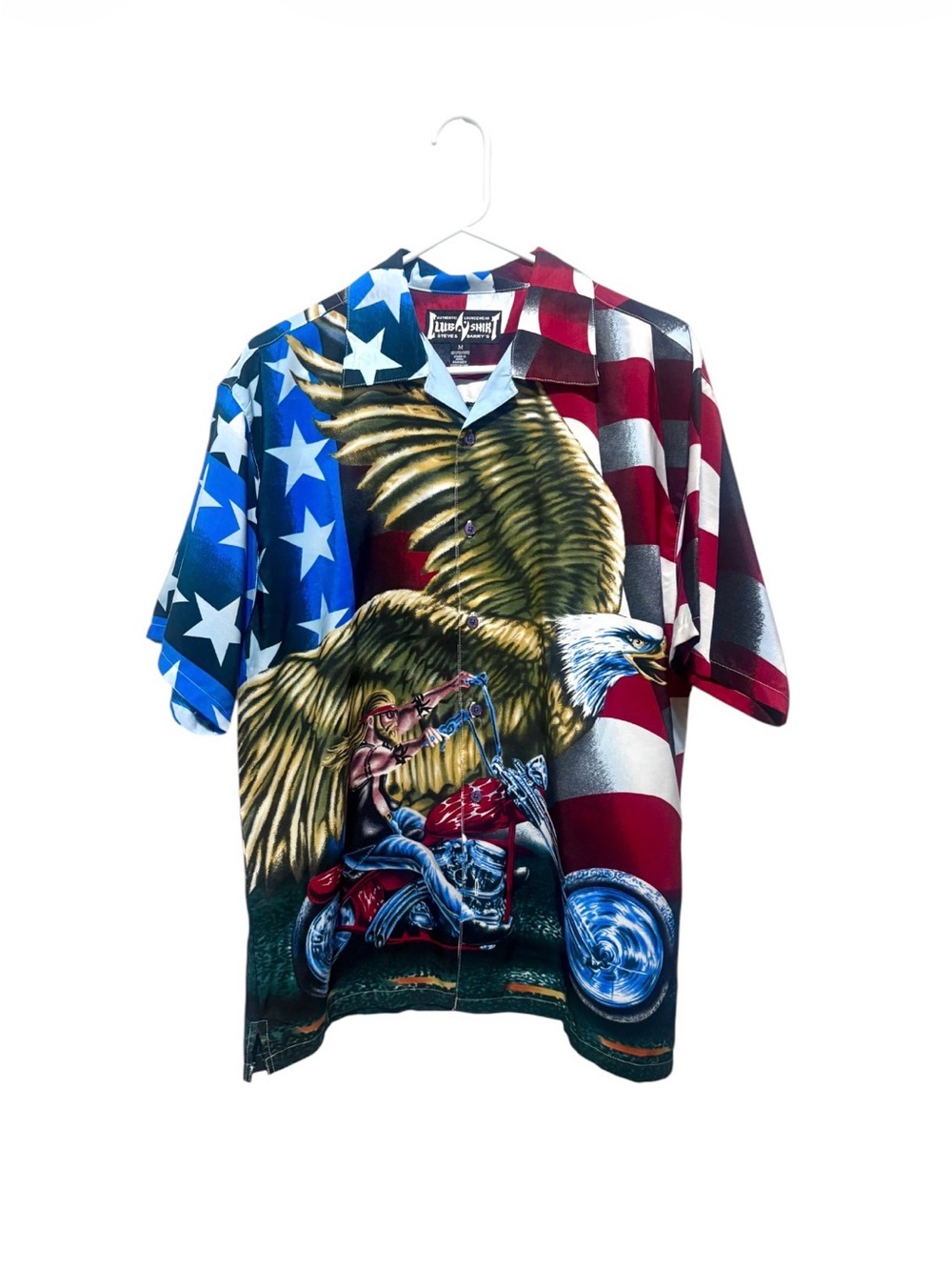 Steve & Barry's Patriotic Eagle - Moto Button-Down